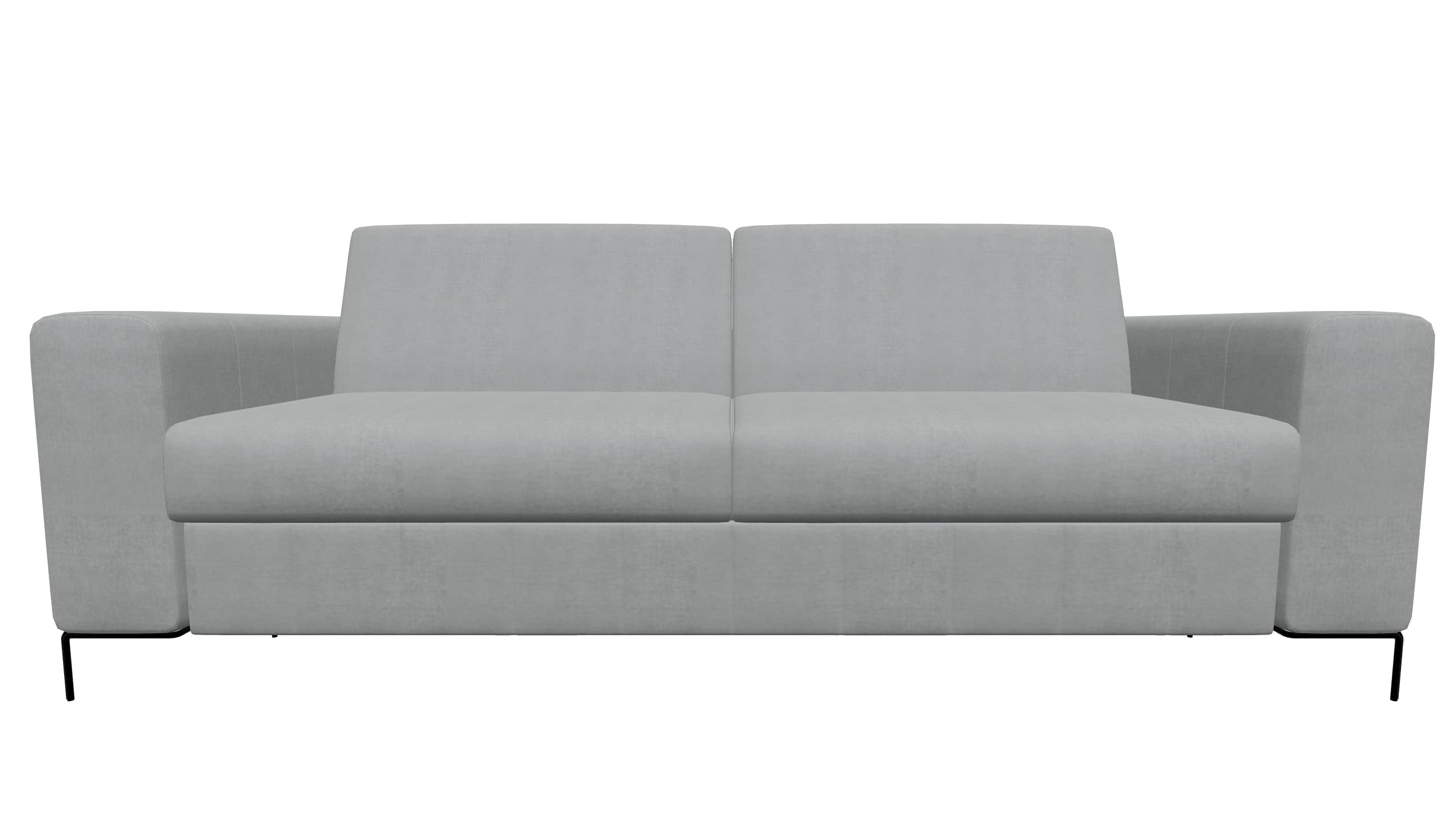 Диван раскладной MASON 210x86/66/50x103/58 светло-серый ножки черные ST-MASON-804GRCHIARO
