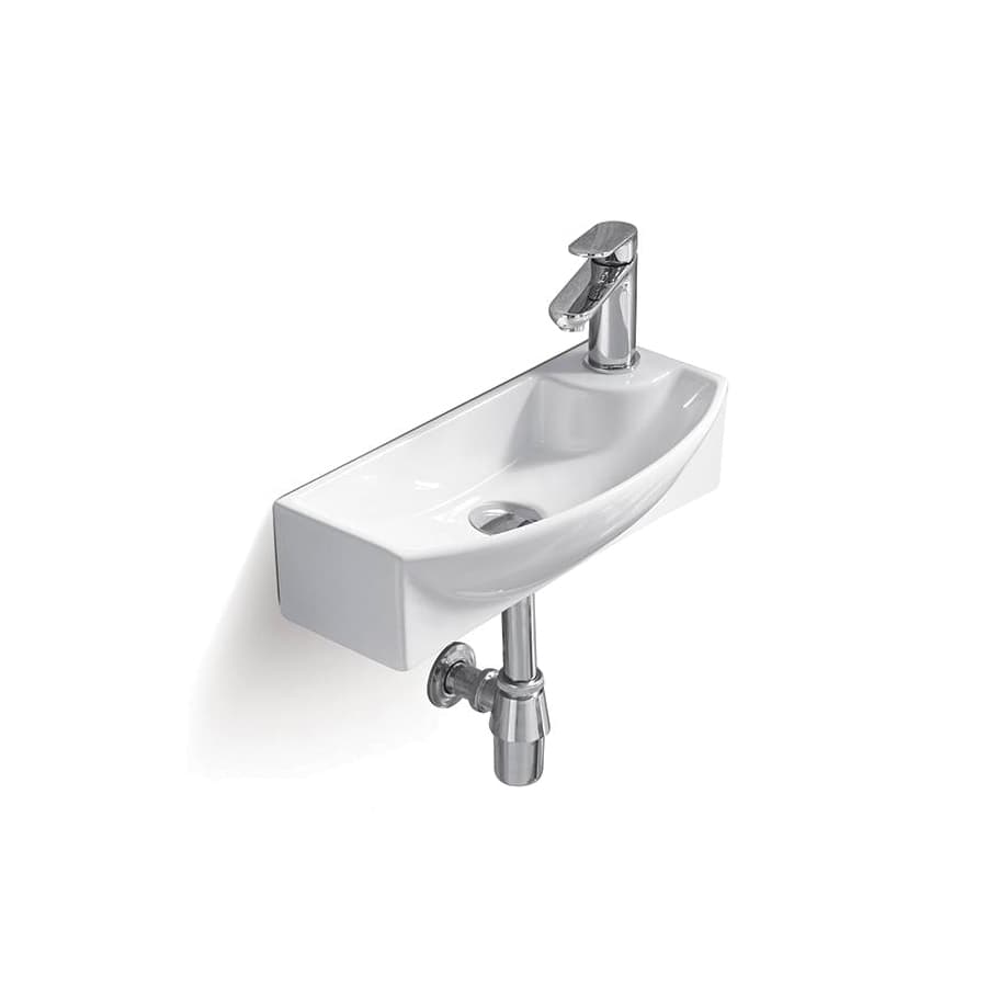 Раковина подвесная FRAM, 45x22, правая, белая, ST-FR394511-RBNCR