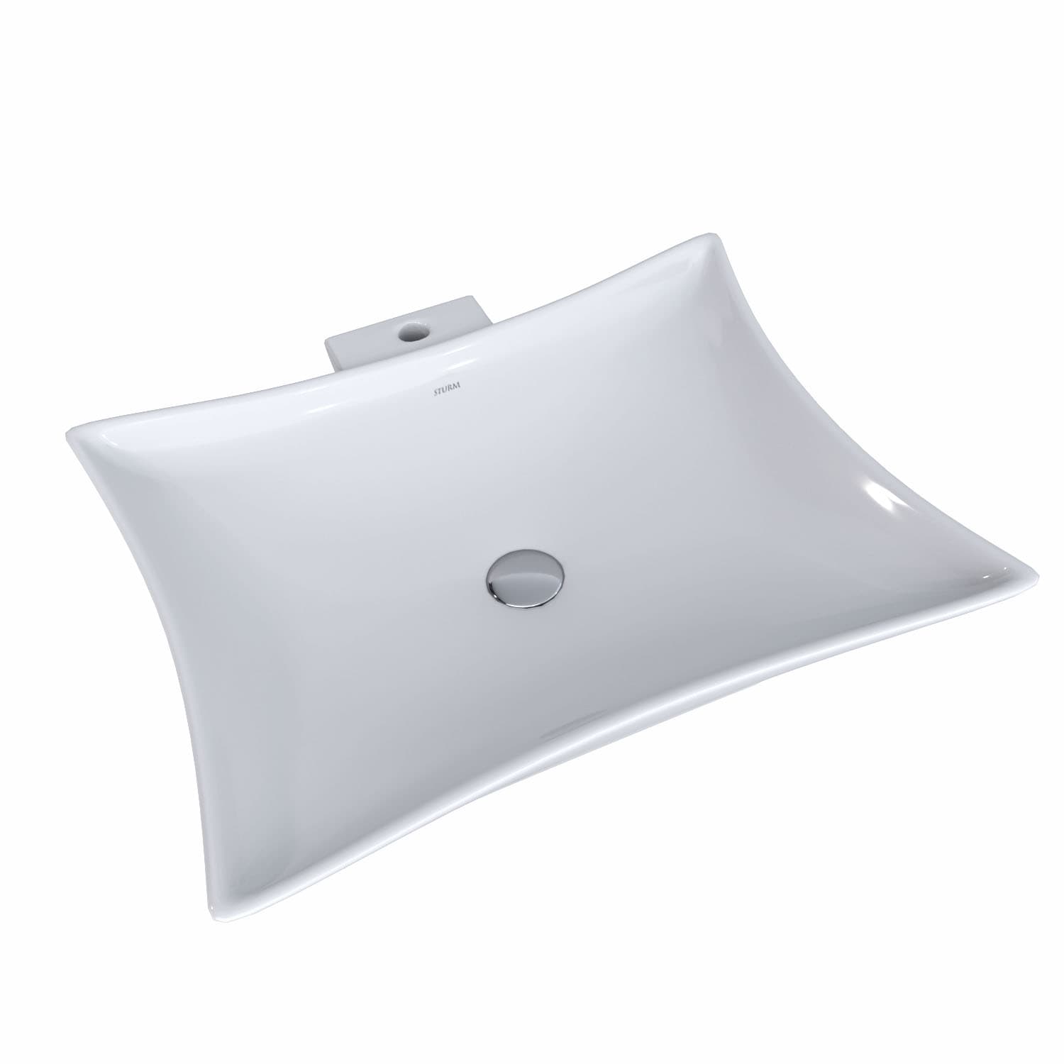 Раковина накладная SKAT, 57x45, прямоугольная, белая, ST-SK325701-NBNCR
