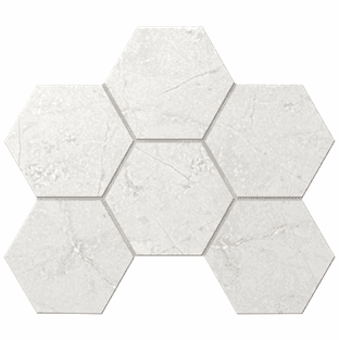 Керамогранит STURM Marche Grey, мозаика, 25x28,5 см, поверхность матовая, ST-MA01-MR-HEX-250x285x10