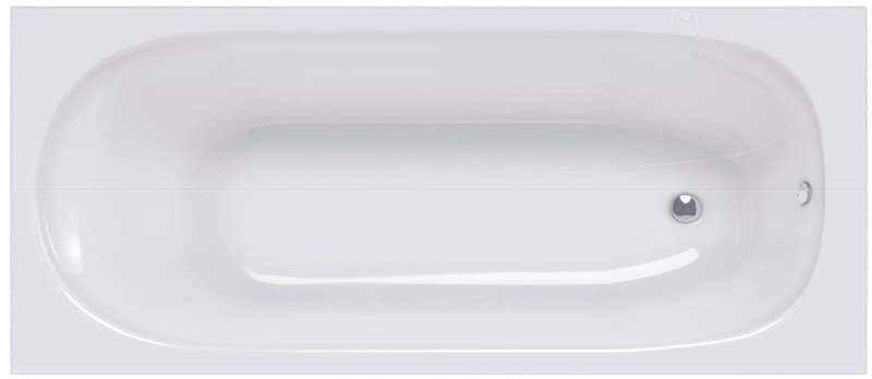 Ванна встраиваемая SEQUENT NEW, 170x80, литьевой мрамор, белый глянец, BT-SEQNEW17080-WG