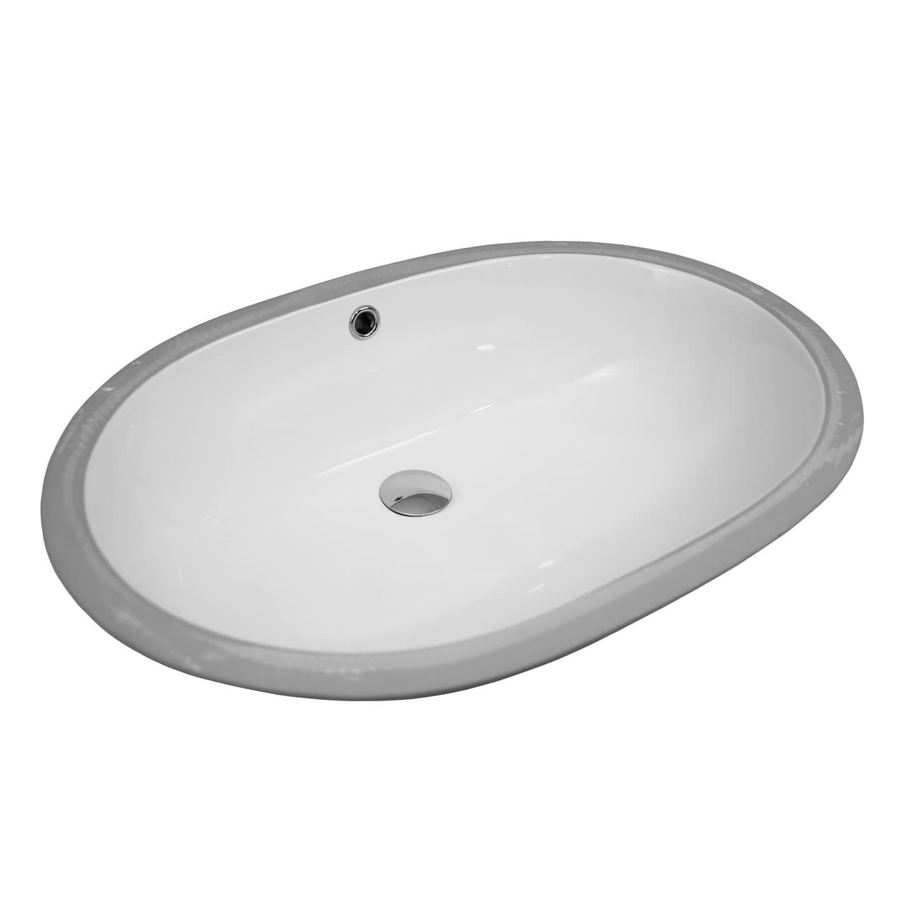 Раковина встраиваемая снизу VITA-U, 46x38, овальная, белая, ST-VIU463919-NBNCR