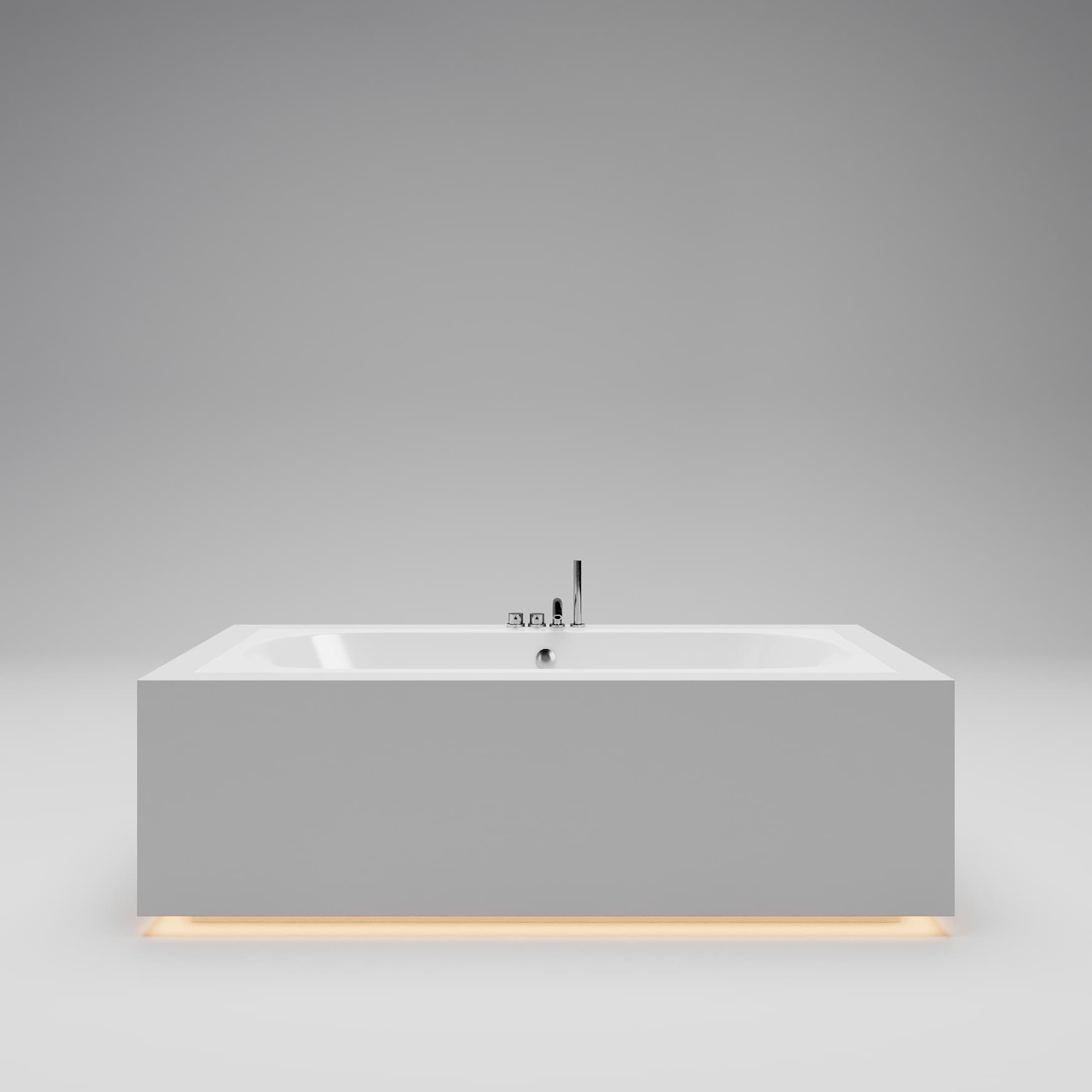 CRONO SYMMETRY EDGE Ванна 170x75 встраиваемая с овальной чашей, белый глянцевый BT-CRNSYMEG-17075-NOF-WG