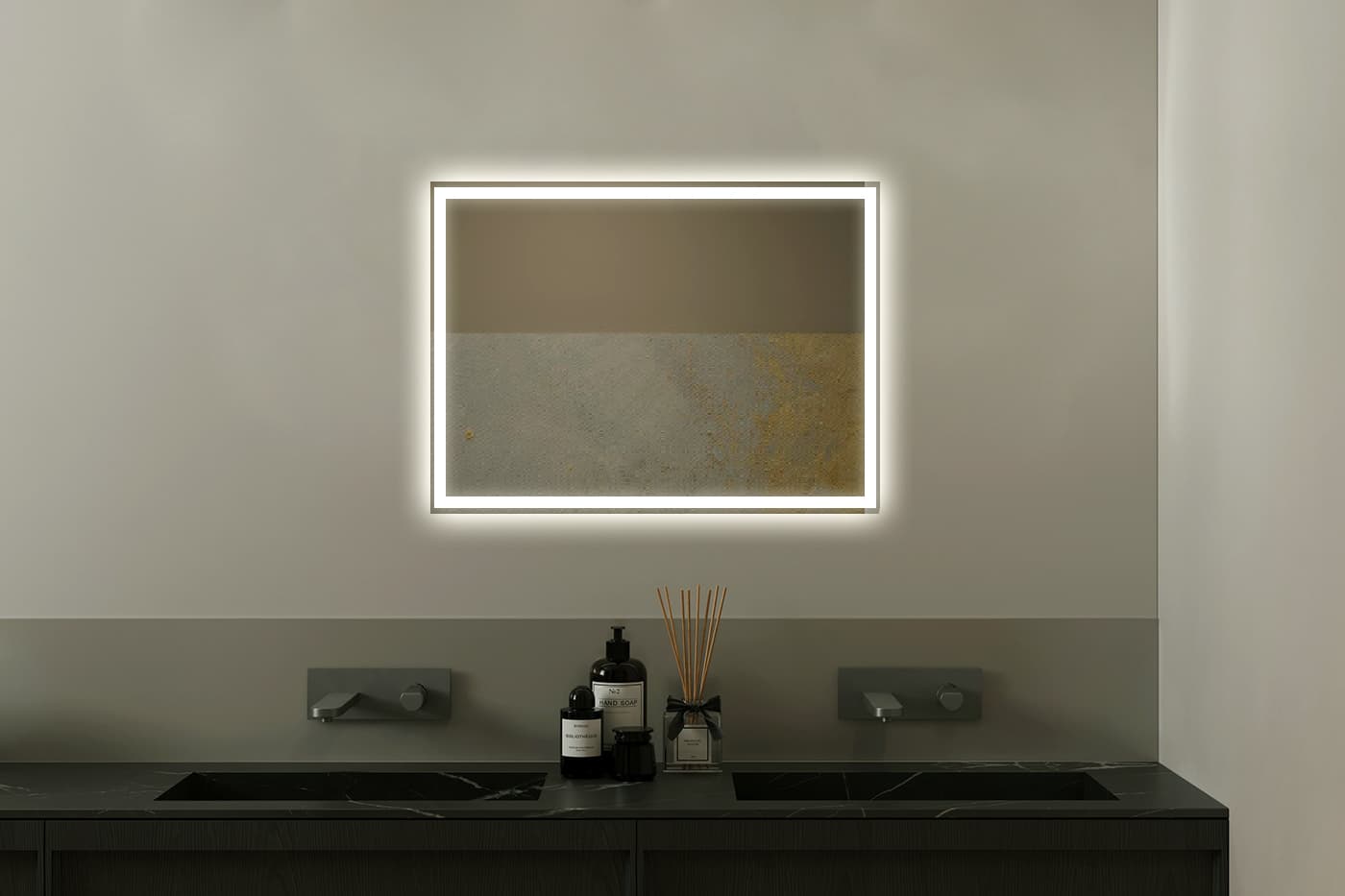 Зеркало EDGE, 120x80x2.9, с подсветкой по периметру, ST-EDGE128029-CR NEW