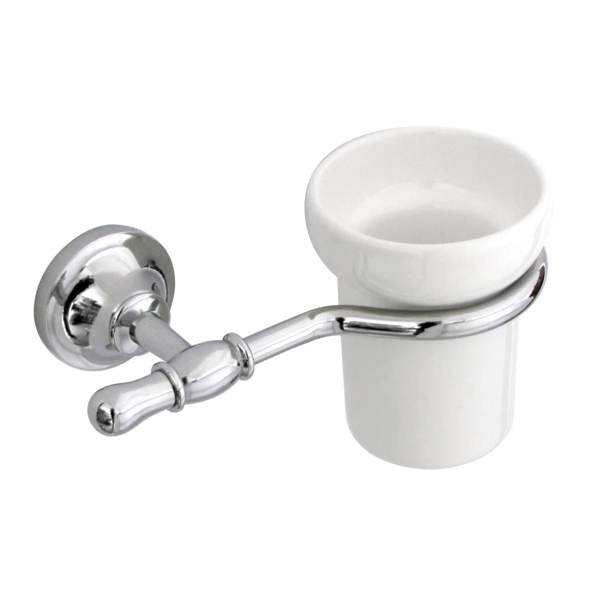 Стакан для зубных щеток JACKLYN, хром, LUX-JAC-CA110-CR