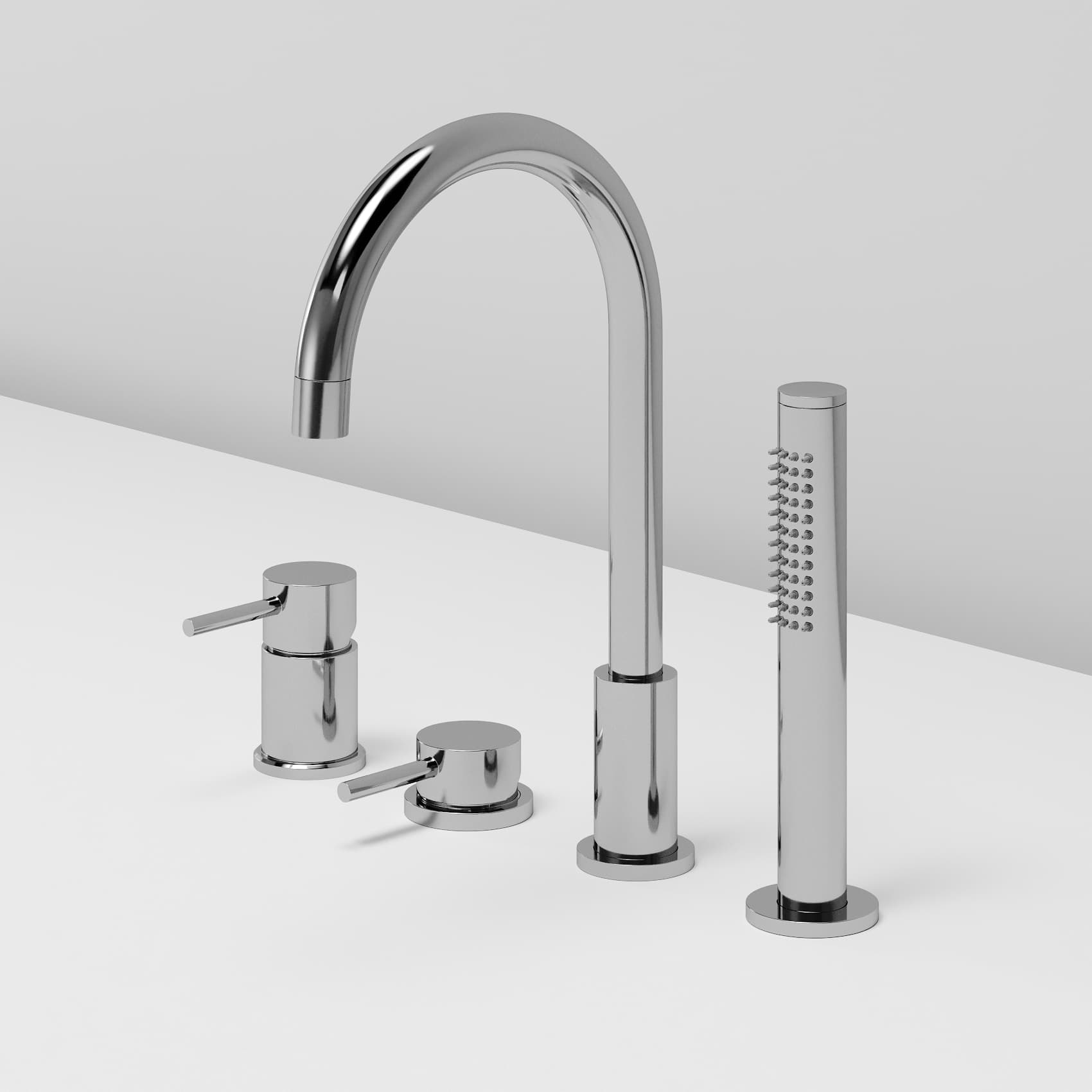 DAIQUIRI NEW Смеситель на 4 отв. (на гориз. поверхность) для ванны, хром ST-DAINEW-45180-CR