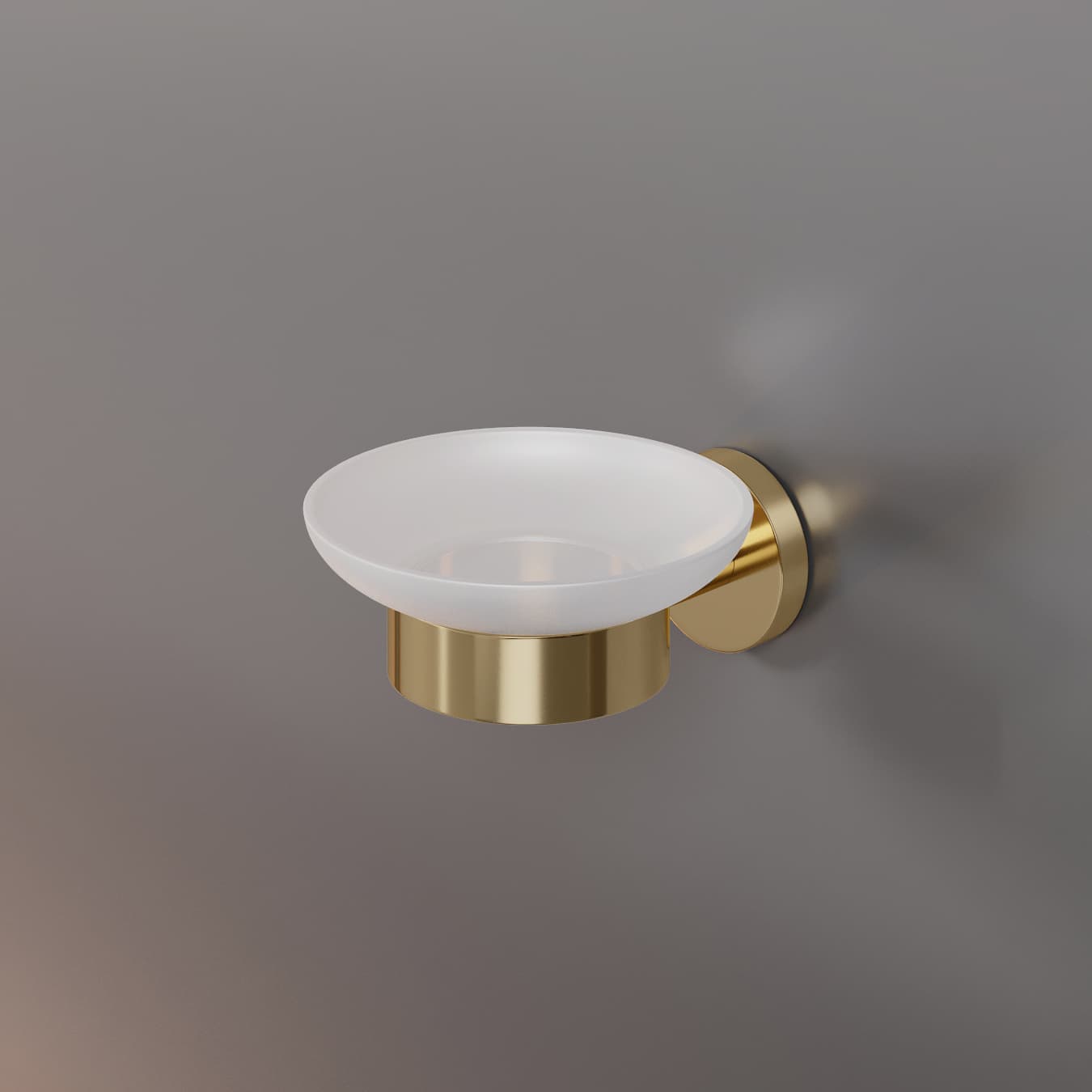 Мыльница ROUND, золото, LUX-RND210-GL