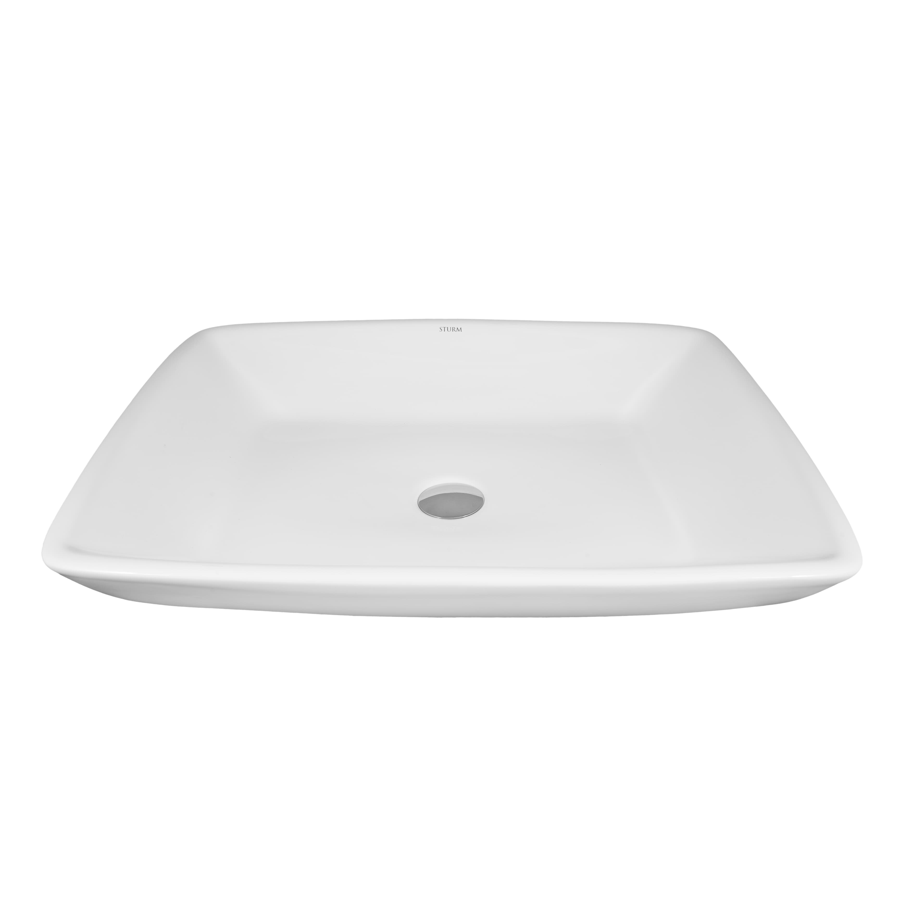 Раковина накладная CONE, 60x46x12 см, квадратная, белая, ST-CONEQ604612-NBN