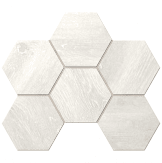 Керамогранит STURM Dalmine Light Grey, мозаика, 25x28,5 см, поверхность матовая, ST-DA00-MR-HEX-250x285x10
