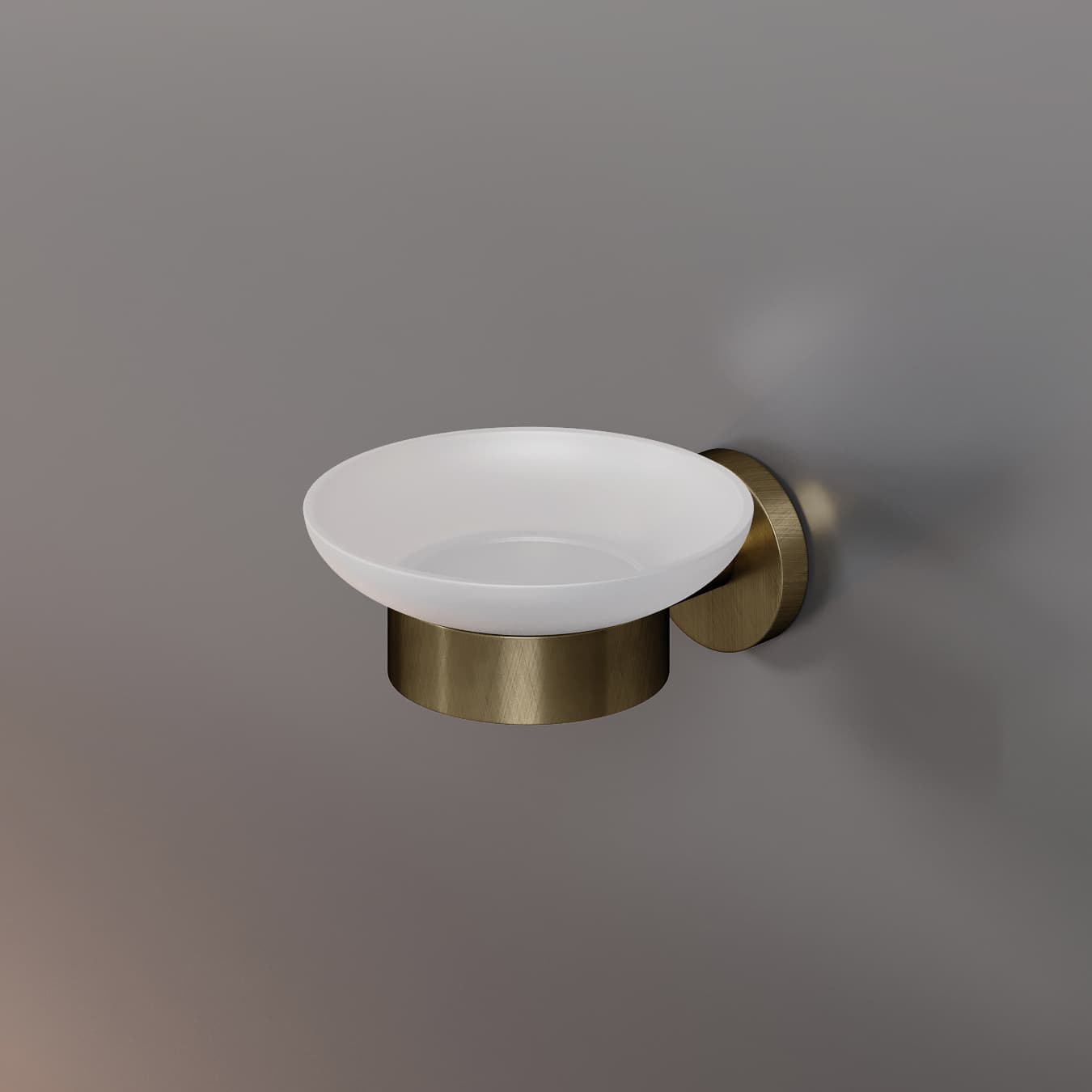 Мыльница ROUND, бронза, LUX-RND210-BR
