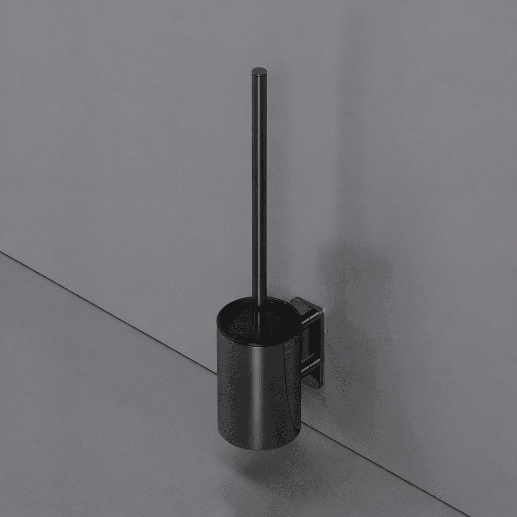 Ёрш для туалета ROUND, подвесной, оружейная сталь, LUX-RND1510-GM