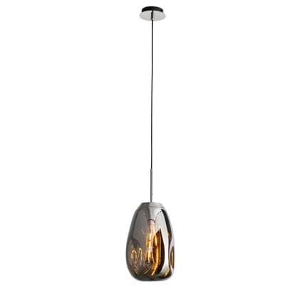 Светильник подвесной MERCURY, хром/янтарный, STL-MER011246