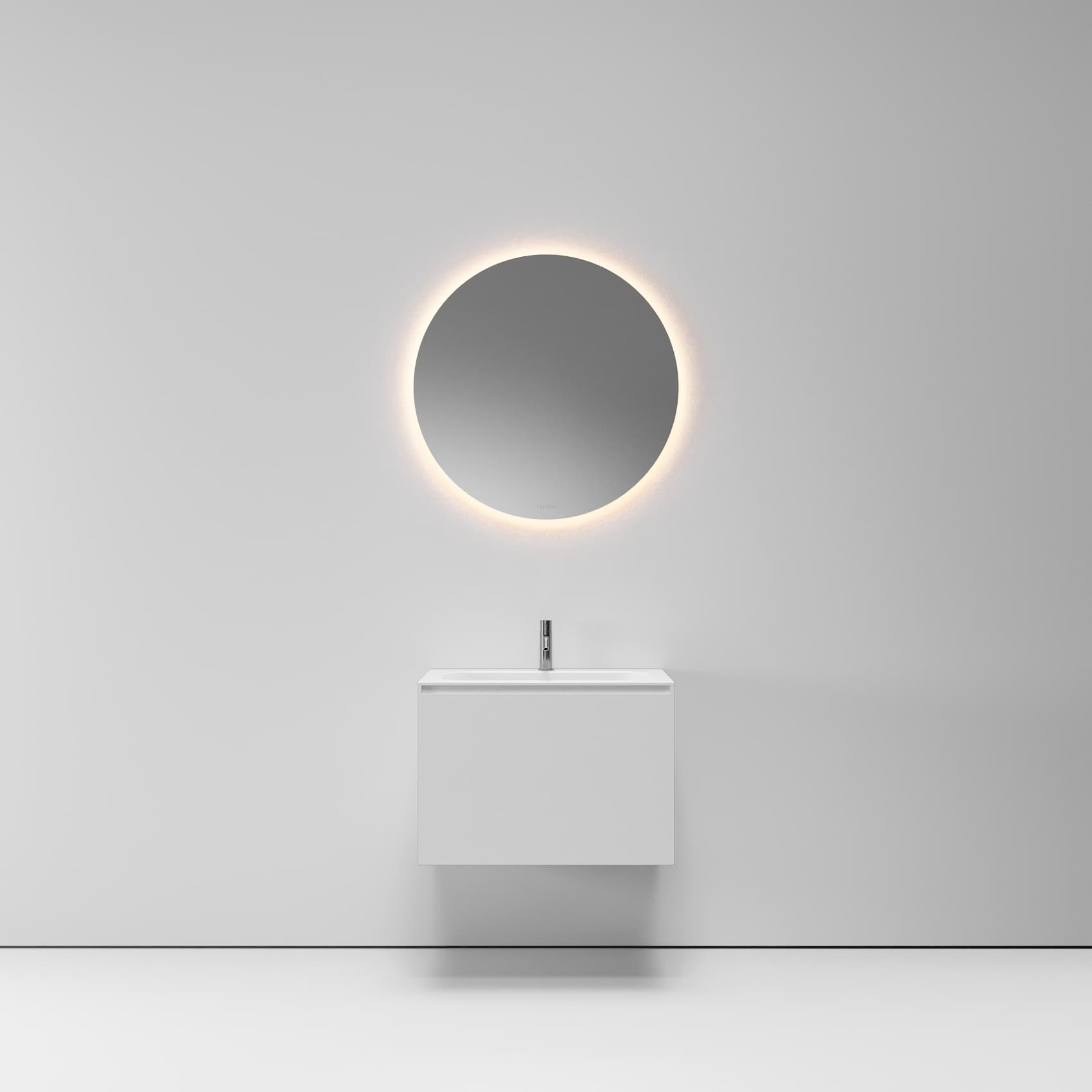 Тумба с раковиной LUCE, 70х45х49, белый глянцевый, ST-G151-WG