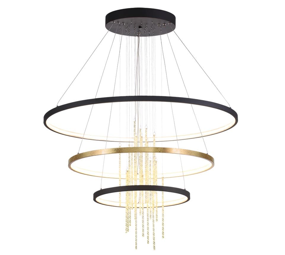 Светильник подвесной BONTON, черный/золото, STL-BON033901