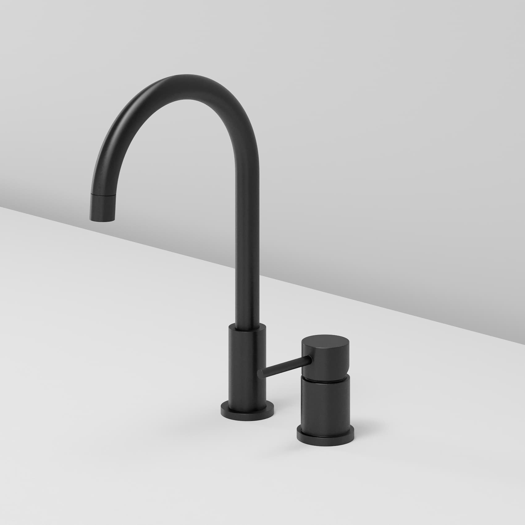 DAIQUIRI BLACK NEW Смеситель на 2 отв. (на гориз. поверхность) для раковины, черный матовый ST-DAINEW-91061-BM