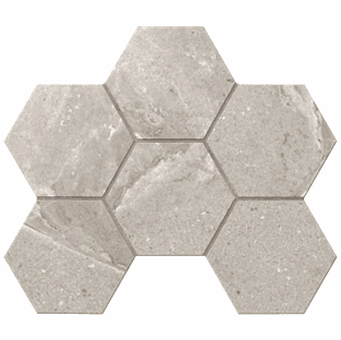 Керамогранит STURM Kalabria Light Brown, мозаика, 25x28,5 см, поверхность матовая, ST-KA03-MR-HEX-250x285x10