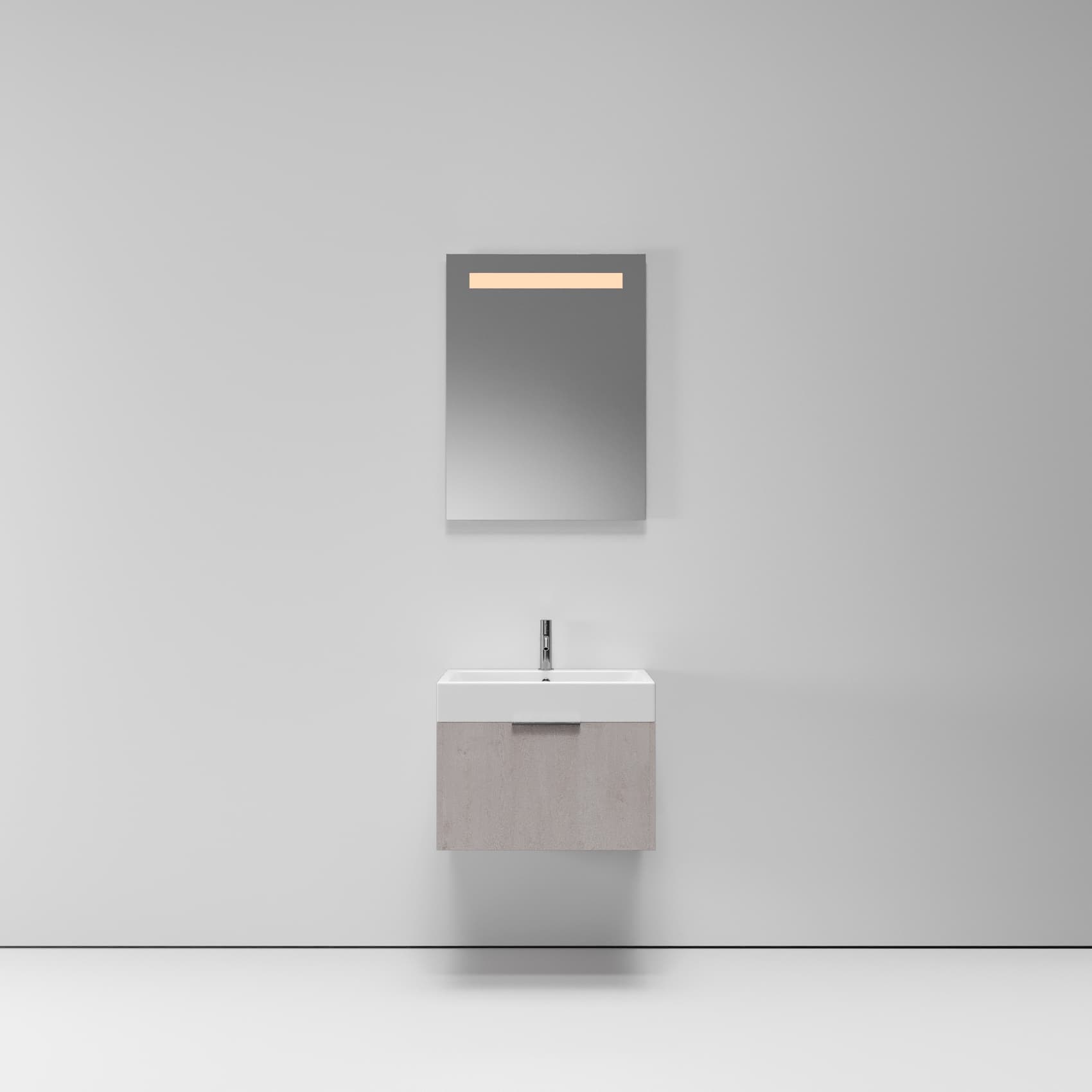 Тумба с раковиной NORMAL, 60x45x46, светлое дерево, ST-B3L164-BA991-SIP