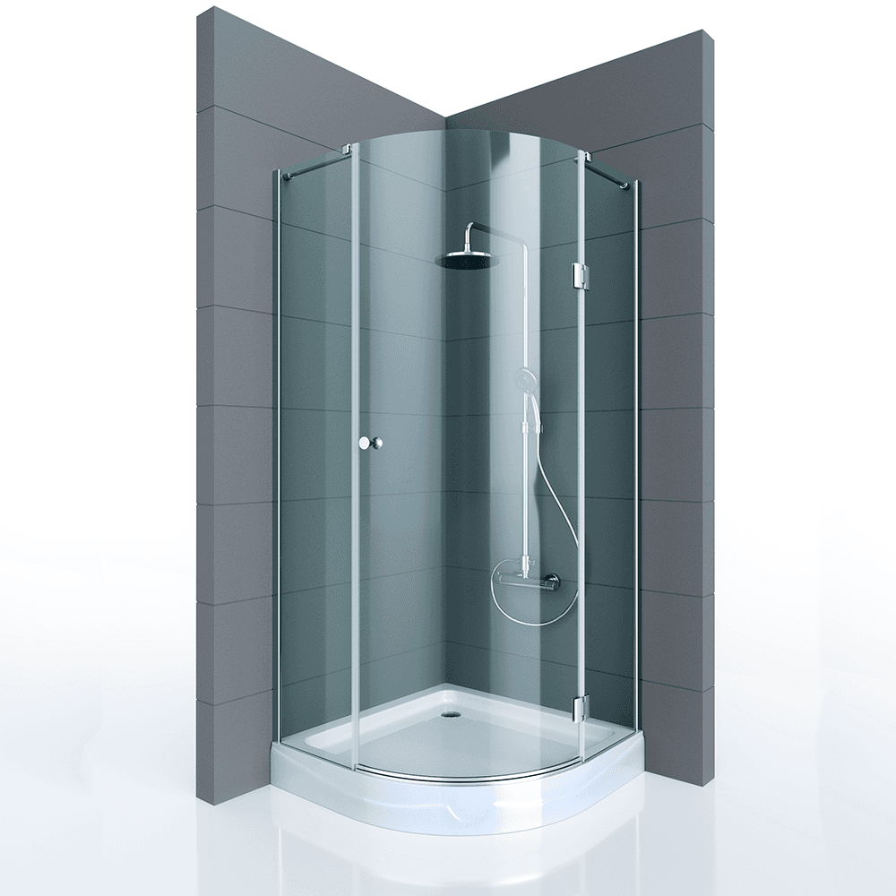 Душевое ограждение VENERA, 100x100x190, профиль хром, стекло прозрачное, ST-VENE1010-NTRCR