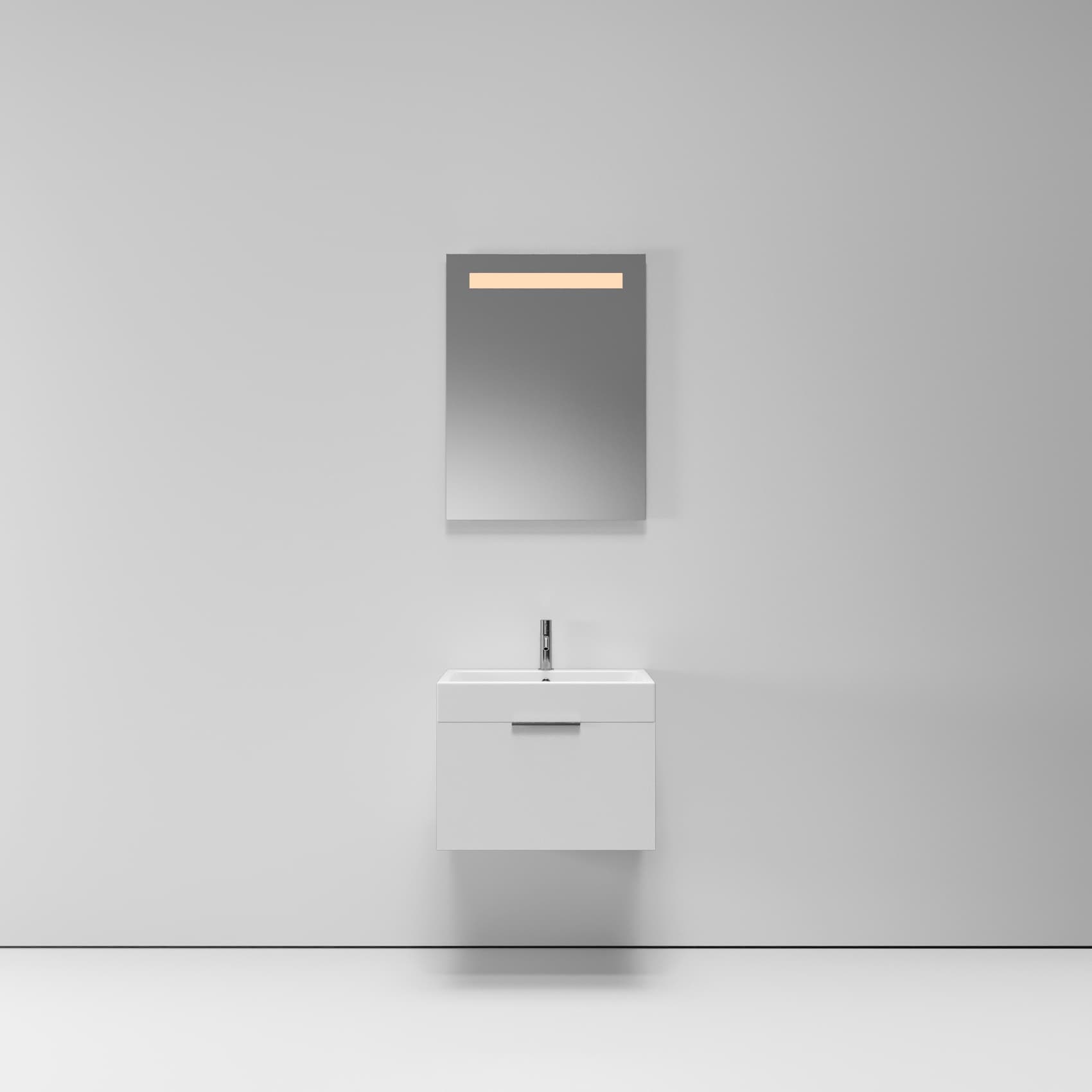 Тумба с раковиной NORMAL, 60x45x46, белый матовый, ST-B3L164-BA005-SIP