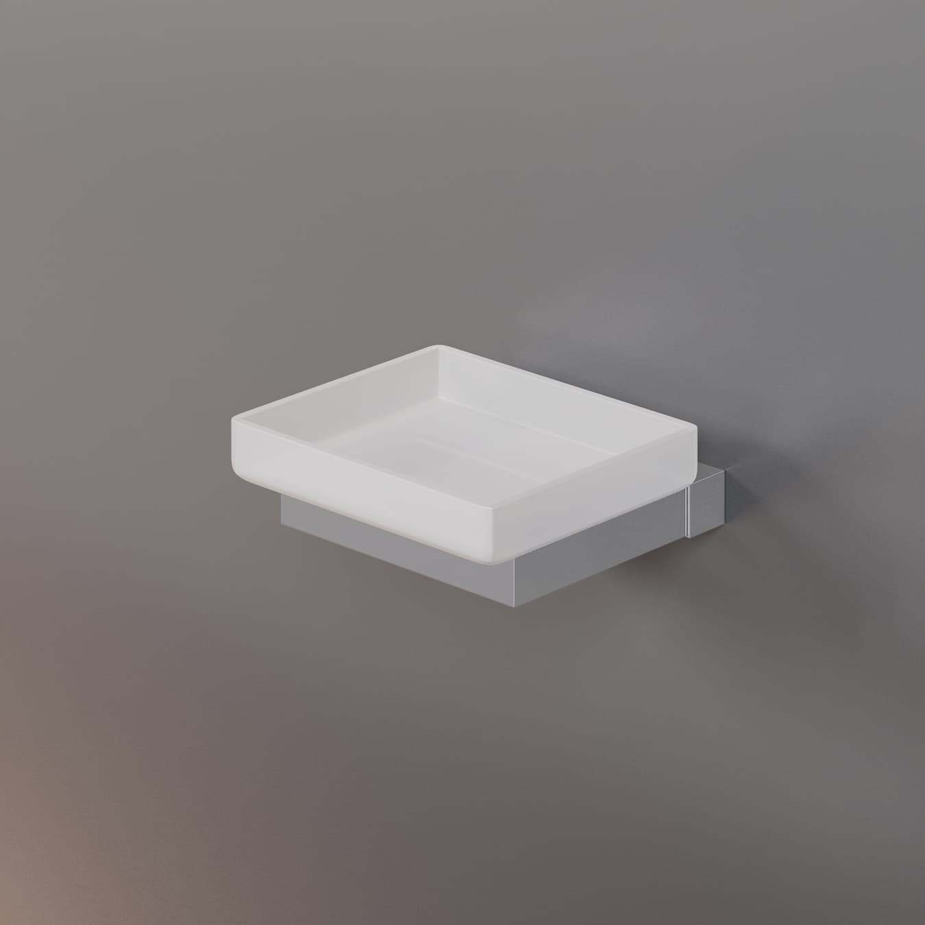 Мыльница CUBE, хром, LUX-CUBE210-CR