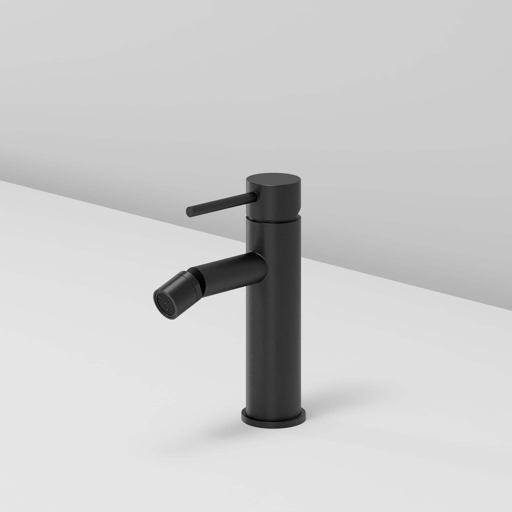 DAIQUIRI BLACK NEW Смеситель на 1 отв. с поворотным изливом для биде и рукомойников, чёрный матовый ST-DAINEW-92061-BM