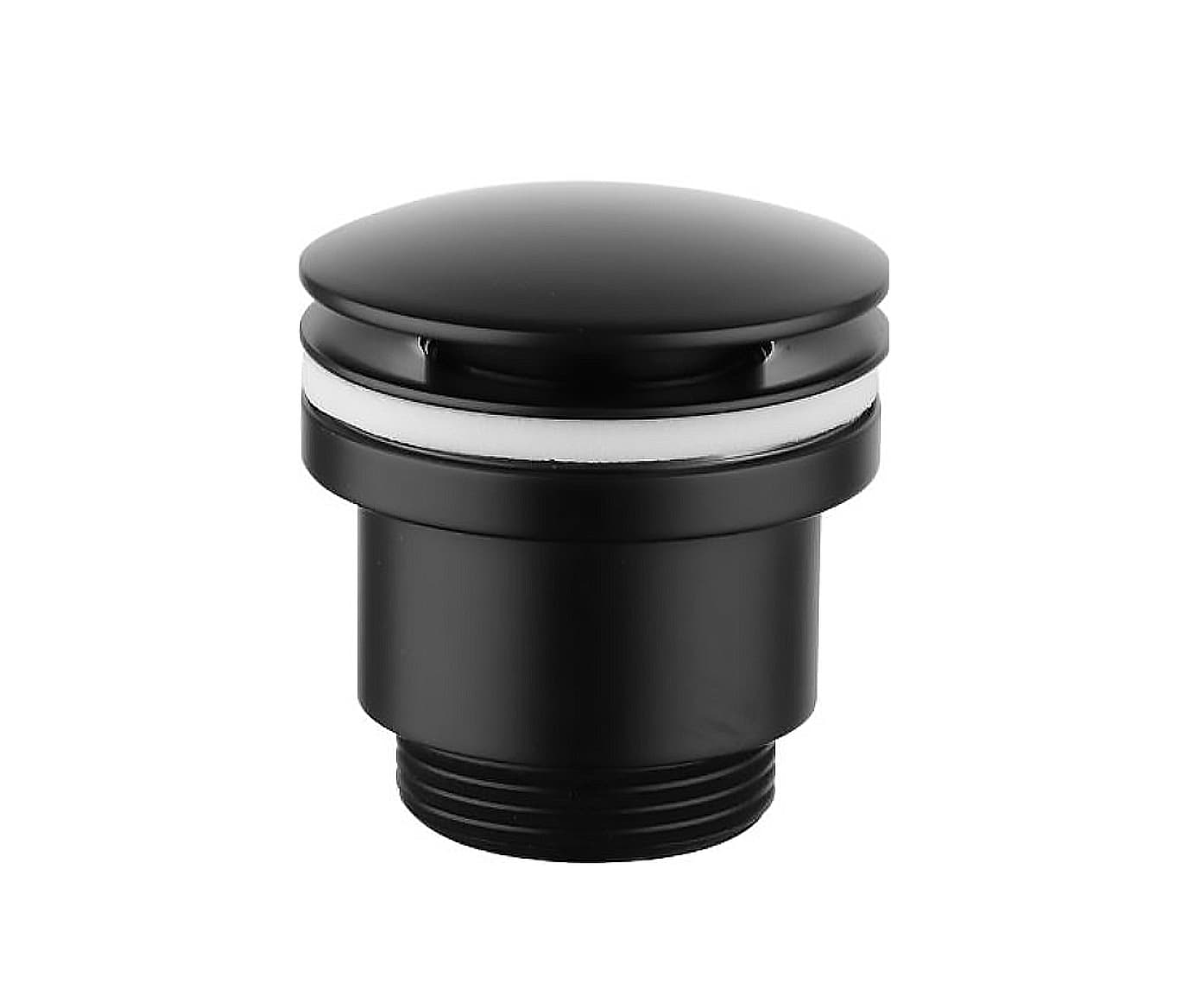 SWIRL Донный клапан ¾” click-clack, черный матовый ST-SWIRL02-BM