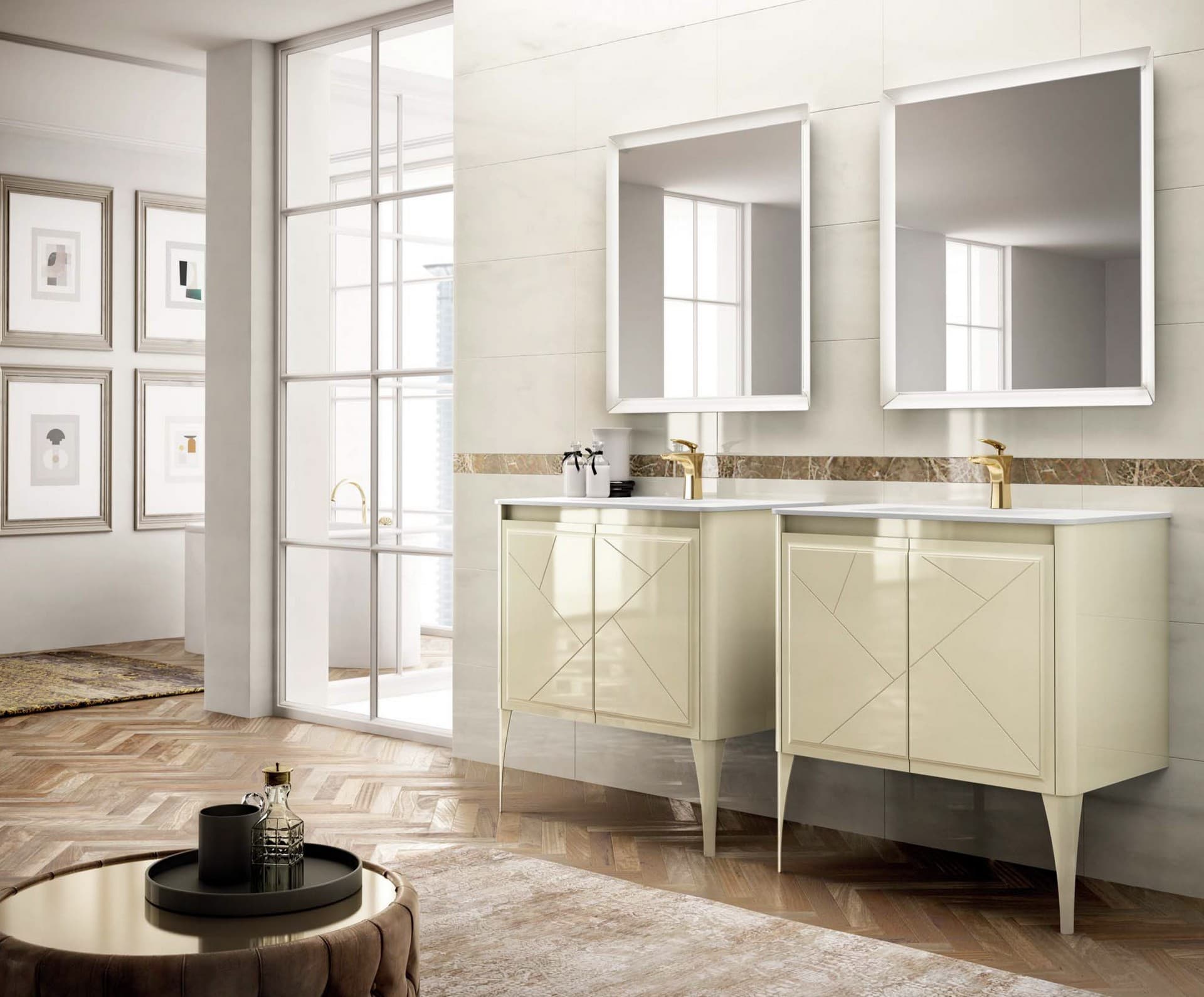 Тумба с раковиной BELLA, 85x51x55, белый матовый, ST-BELLA85G-WM