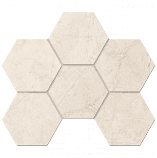 Керамогранит STURM Marche Light Beige, мозаика, 25x28,5 см, поверхность глянцевая, ST-MA02-LR-HEX-250x285x10