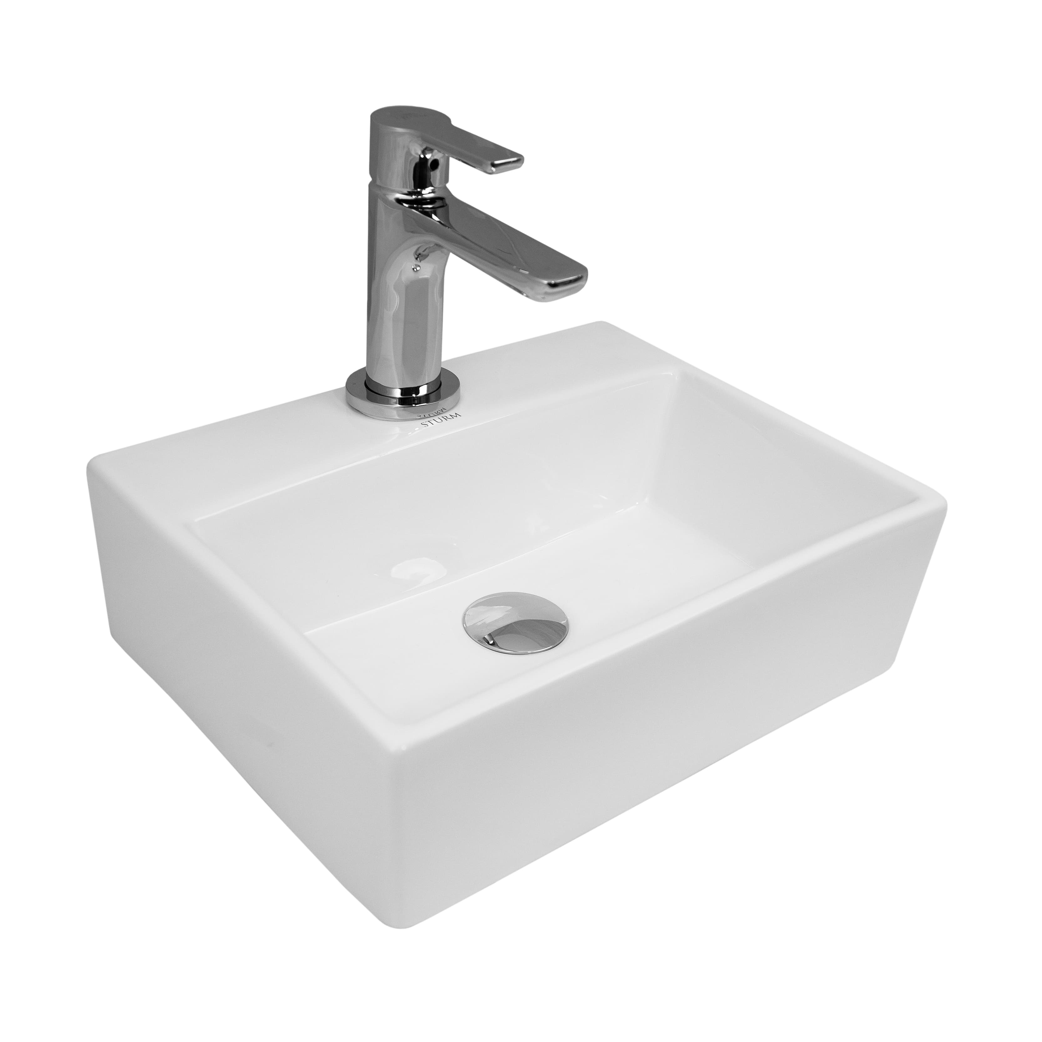 Раковина подвесная STEP MINI, 39x31, белая, ST-STEP393112-TBN