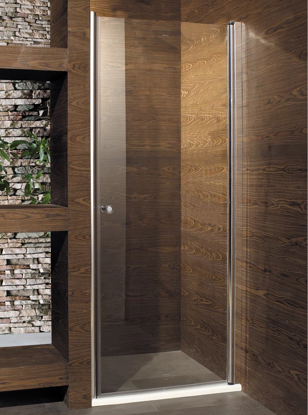 Душевая дверь в нишу DOOR, 90x190, профиль хром, стекло прозрачное, ST-DOOR09-RTRCR
