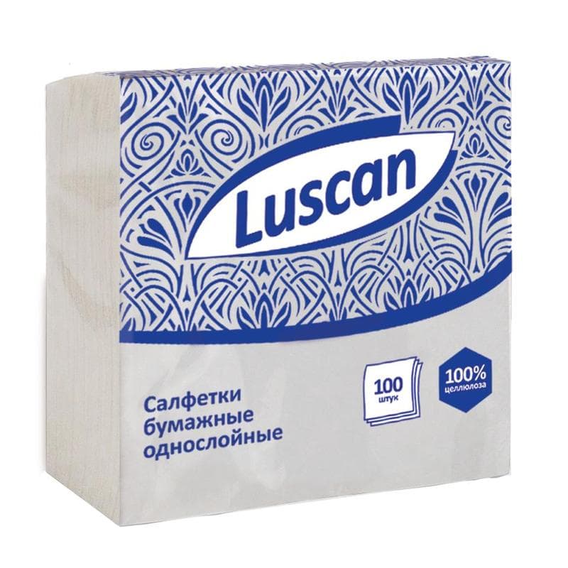 Салфетки бумажные, 1-слойные, 100 шт в упаковке, 476872