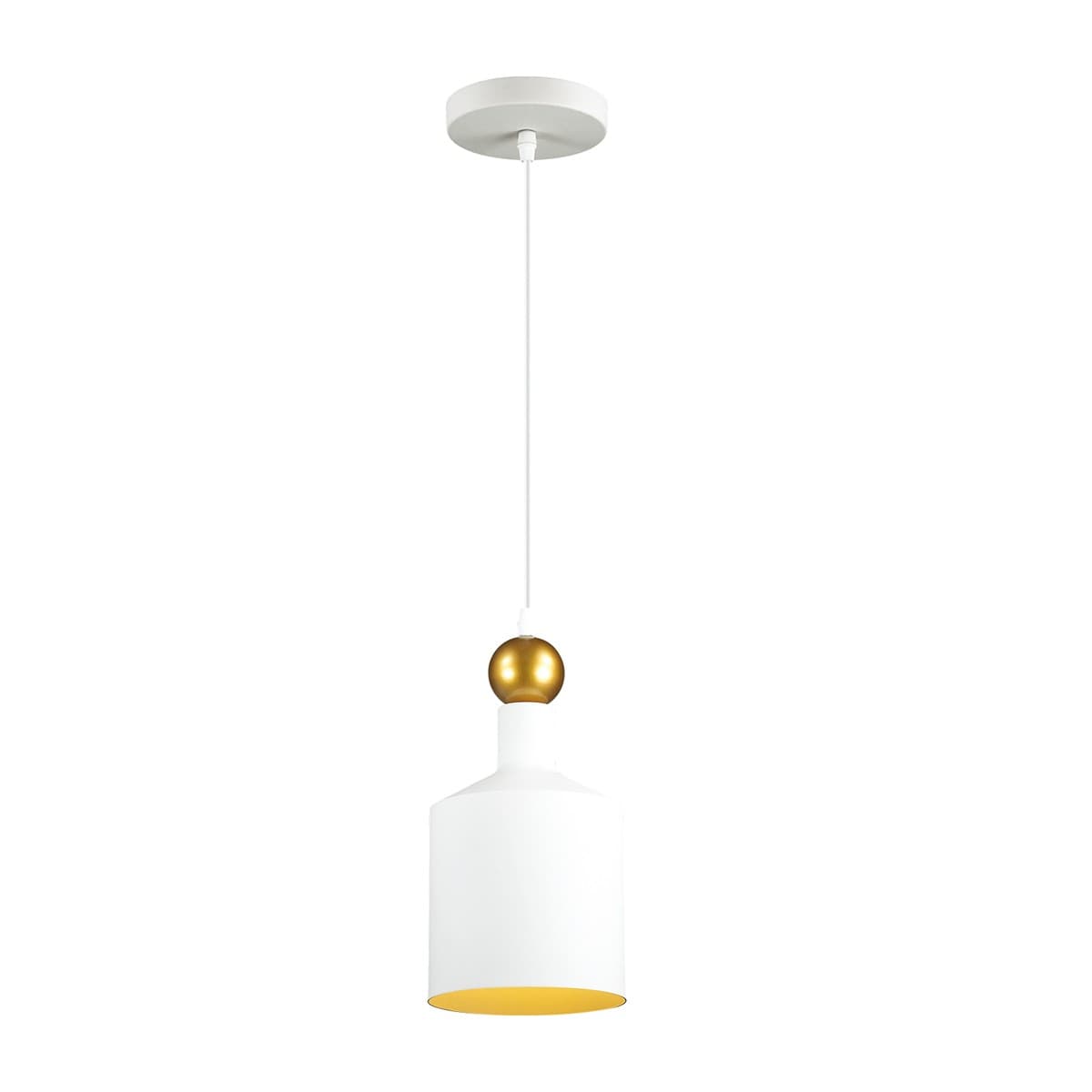 Светильник подвесной LOLA, 230 мм, белый/золото, STL-LOL034080