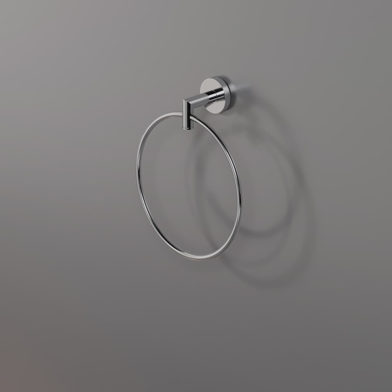 Держатель для полотенца ROUND, кольцо, хром, LUX-RND1110-CR