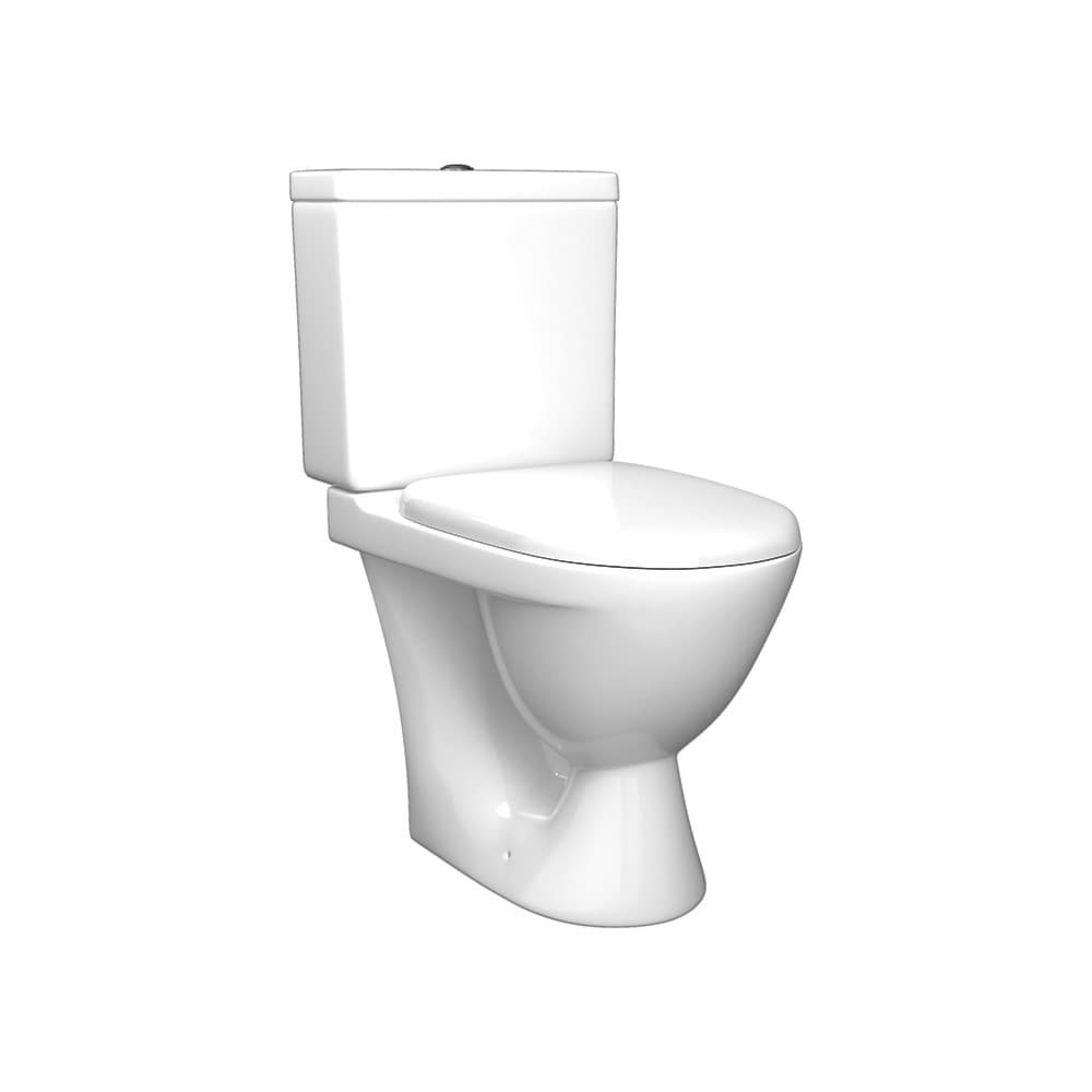 Унитаз-компакт SWASH, с сиденьем с микролифтом, белый/хром, SW-SH21084-CR
